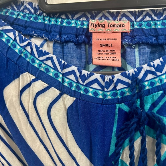 Flying Tomato Blue Multicolor  Maxi Skirt size Small - Picture 4 of 5